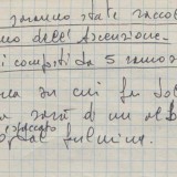 Appunti di Fabrizio De André preparatori alla stesura di ‘Â çimma (Fondazione Fabrizio De André Onlus)