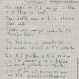 Appunti di Fabrizio De André preparatori alla stesura di ‘Â çimma (Fondazione Fabrizio De André Onlus)