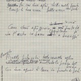 Appunti di Fabrizio De André preparatori alla stesura di ‘Â çimma (Fondazione Fabrizio De André Onlus)