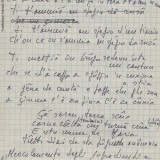 Appunti di Fabrizio De André preparatori alla stesura di ‘Â çimma (Fondazione Fabrizio De André Onlus)