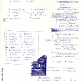 Appunti di Fabrizio De André preparatori alla stesura di Prinçesa (Fondazione Fabrizio De André Onlus)