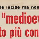 Titolo di un articolo di Berto Giorgeri, estratto da «ABC», 27 agosto 1967