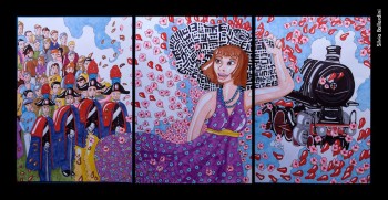 Silvia Ballardini, «Bocca di rosa», copic su carta, 2010