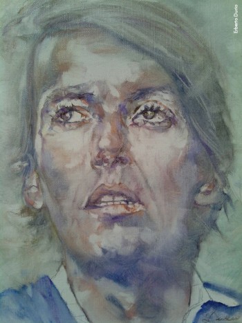 Fabrizio visto da Erberto Durio, olio su tela, 2015/16