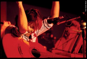 Fabrizio De André durante il tour con PFM,1978/79
