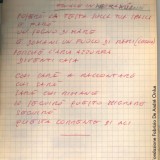 Appunti di Fabrizio De André preparatori alla stesura di Khorakhané (Fondazione Fabrizio De André Onlus)