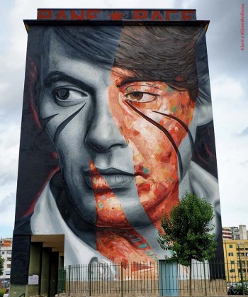 Murales di #Jorit  e #StreetArtRoma, Scampia (Napoli), 2022