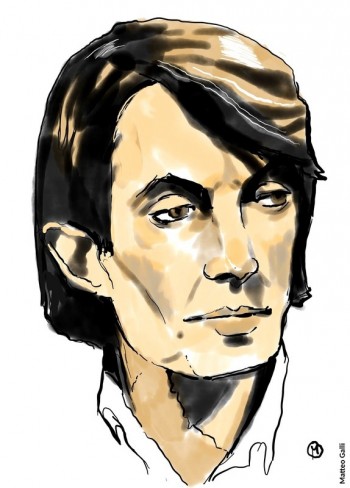 Fabrizio visto da Matteo Galli. Disegno a mano in digitale, 2026